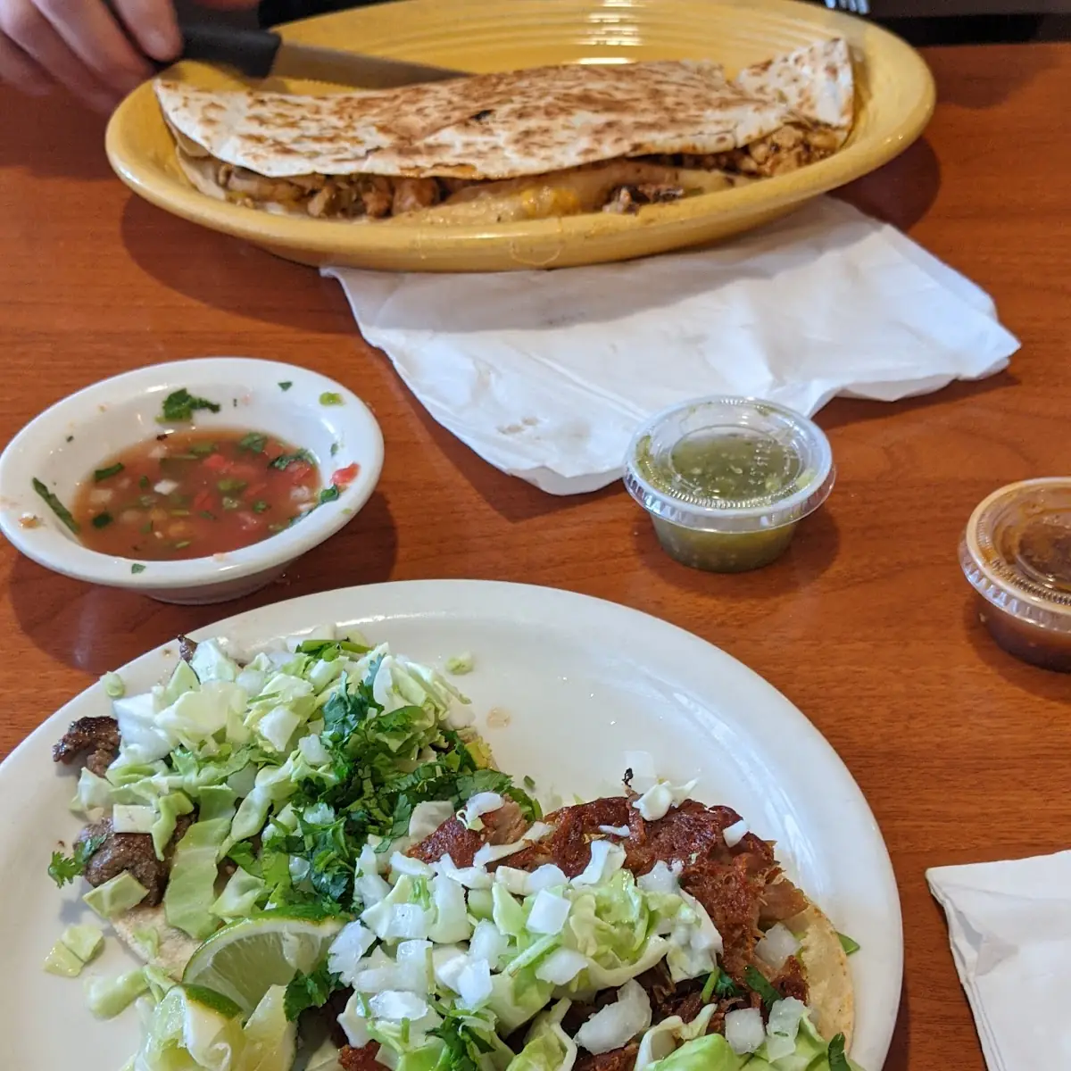 2 Shredded Beef Taco Dinner Plate