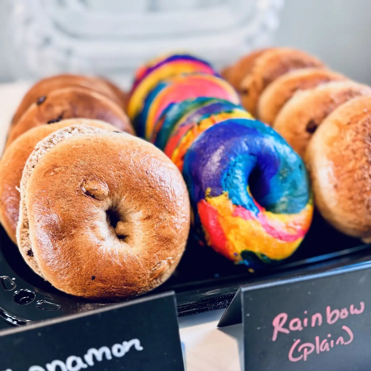 Rainbow Bagels