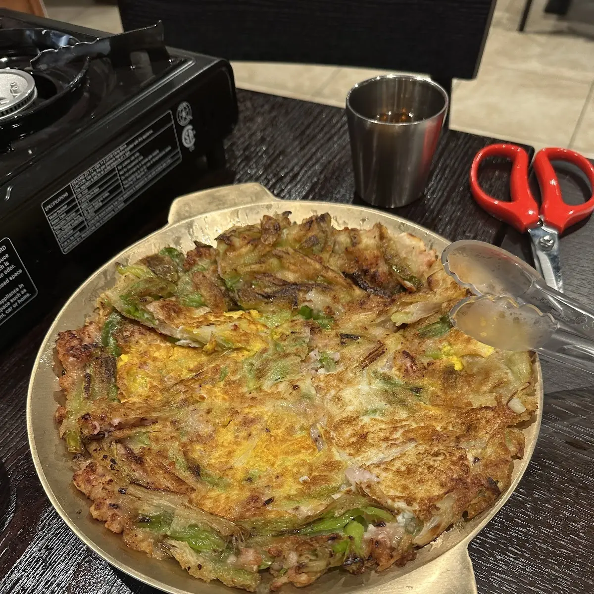 Seafood Scallion Pancake with Egg