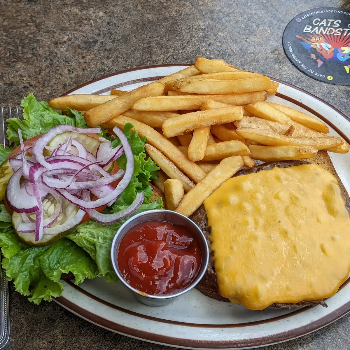 Hamburger on Gluten Free Bread