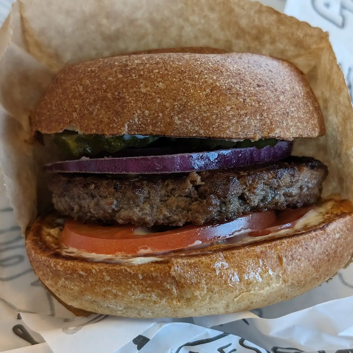 6 Burger on Gluten Free Bun