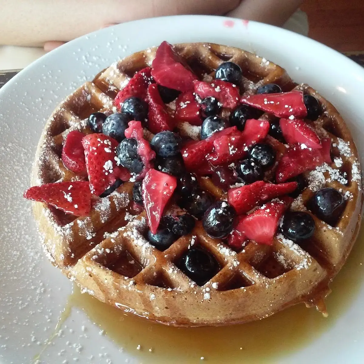 Belgian Waffle with Fruit