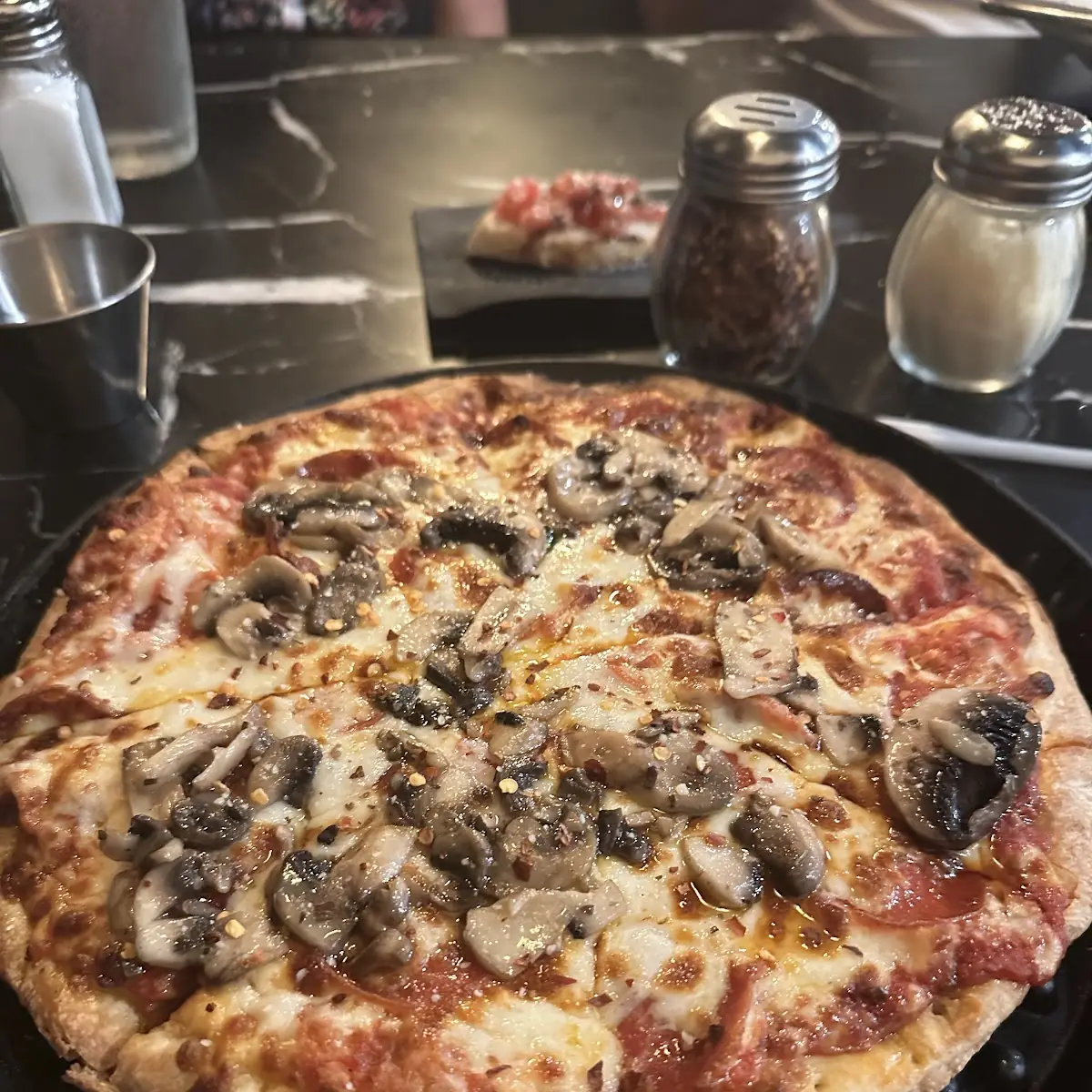 Pepperoni and Mushroom Pizza
