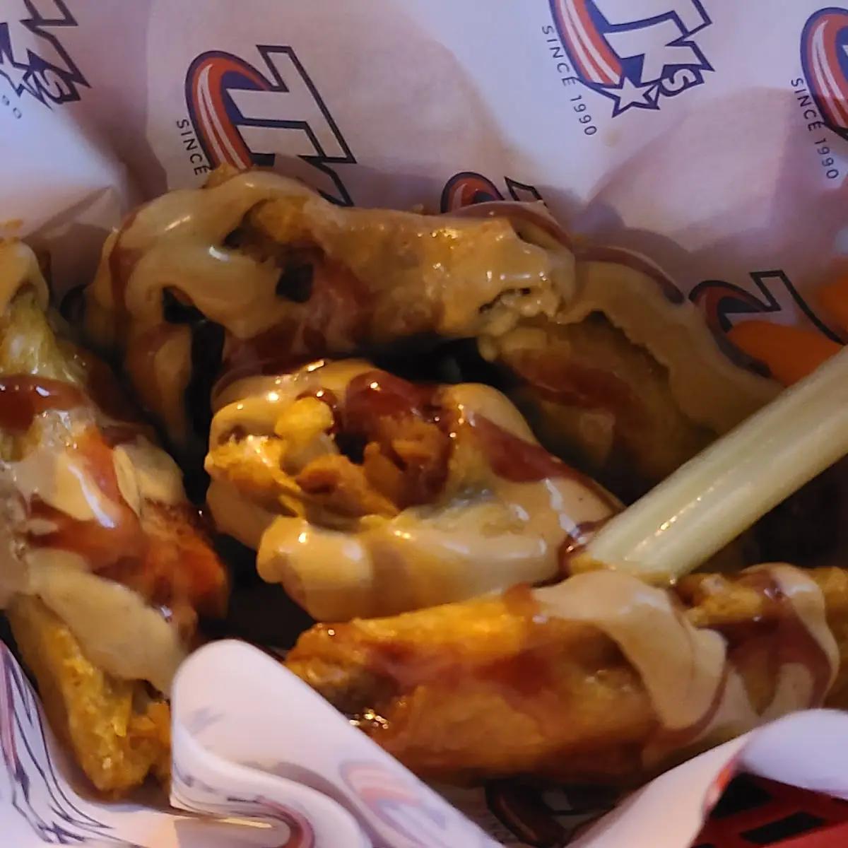Peanut Butter and Jelly Wings with Fluff