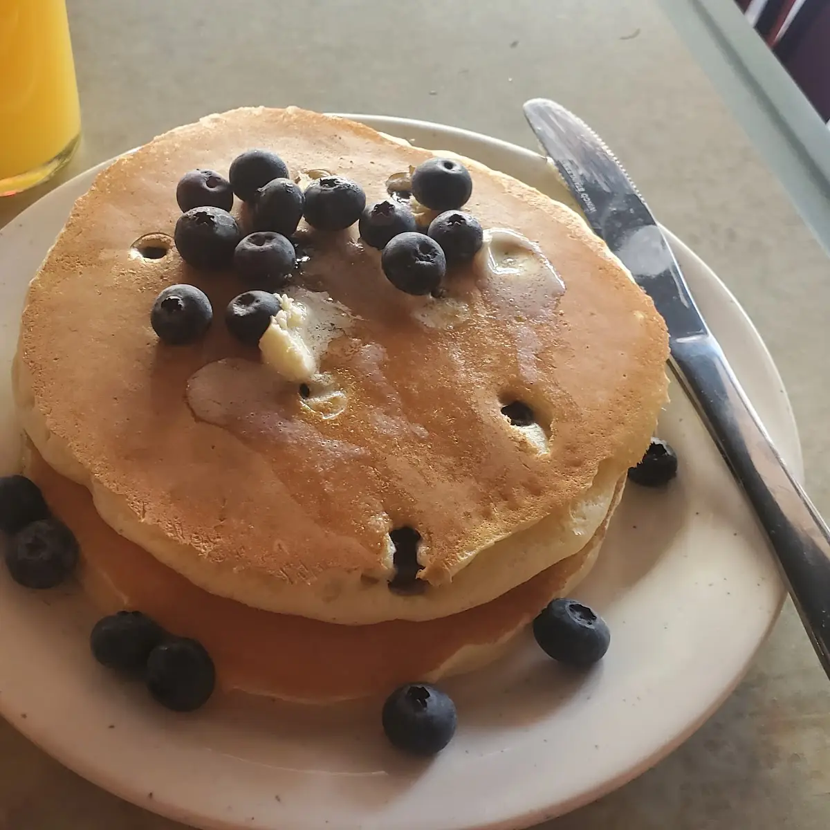 2 Fresh Blueberry Pancakes