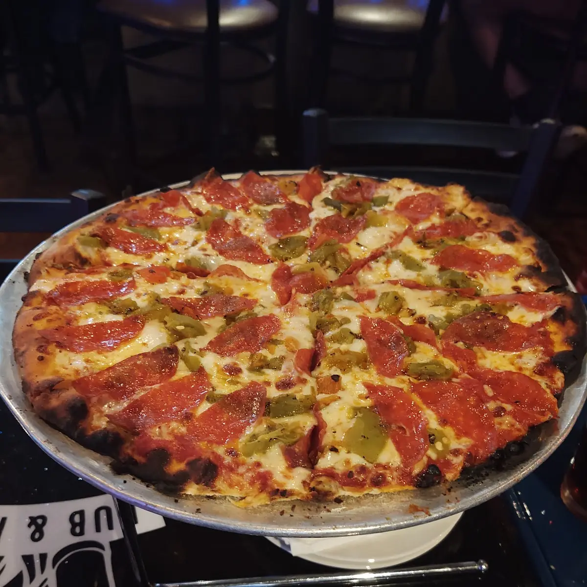 Green Chile Pepperoni Pizza