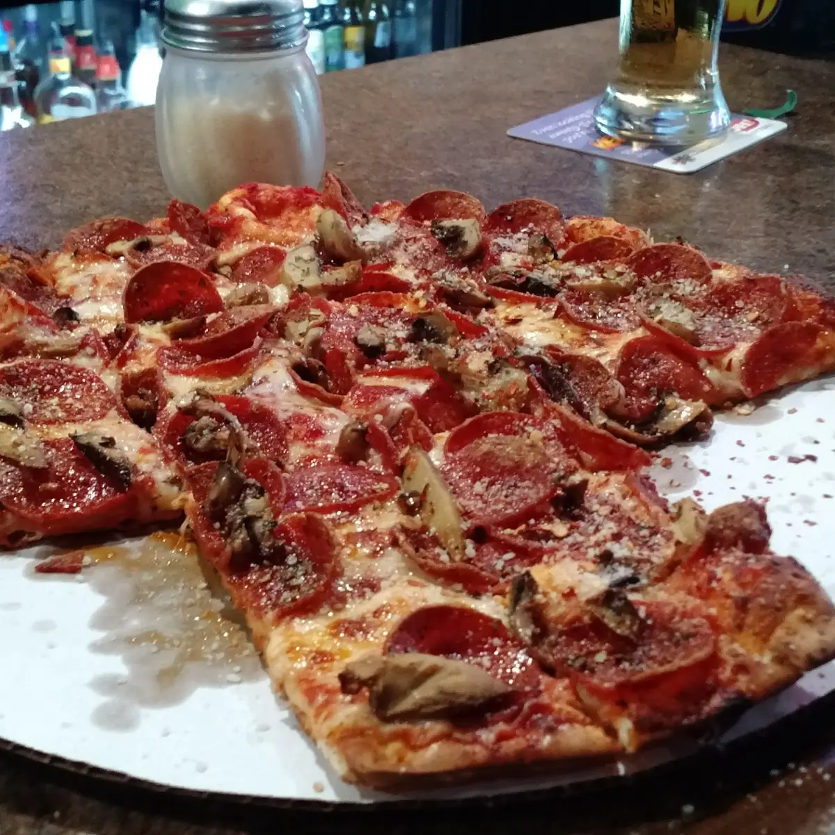 Pepperoni and Mushroom Pizza