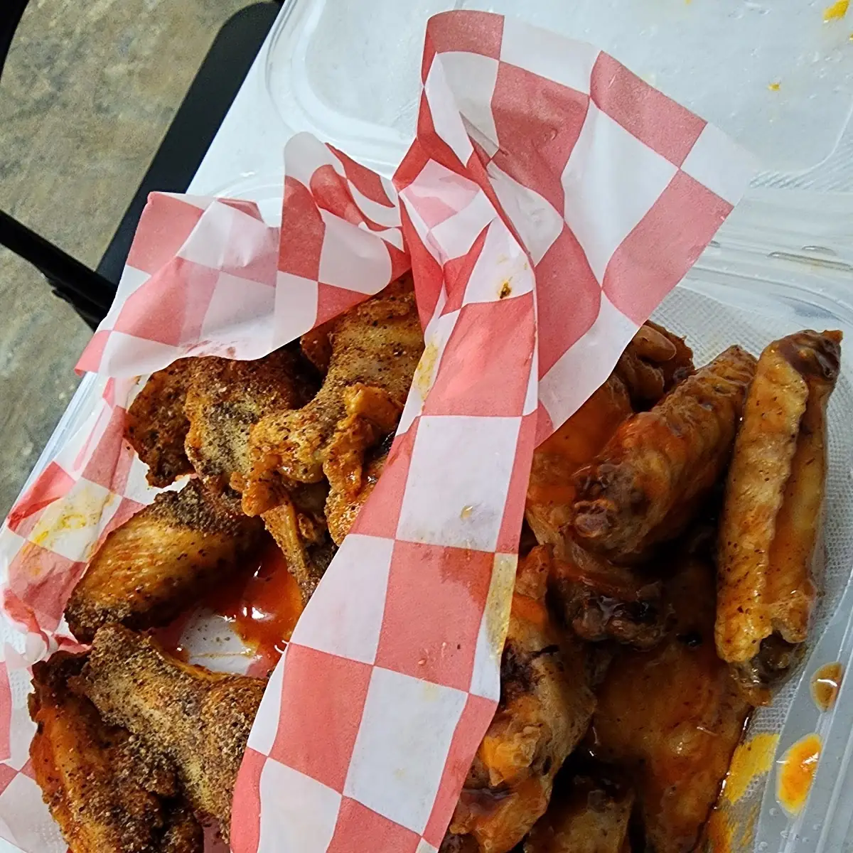 Buffalo & Lemon Pepper Wings and Chicken Dippin Bourben