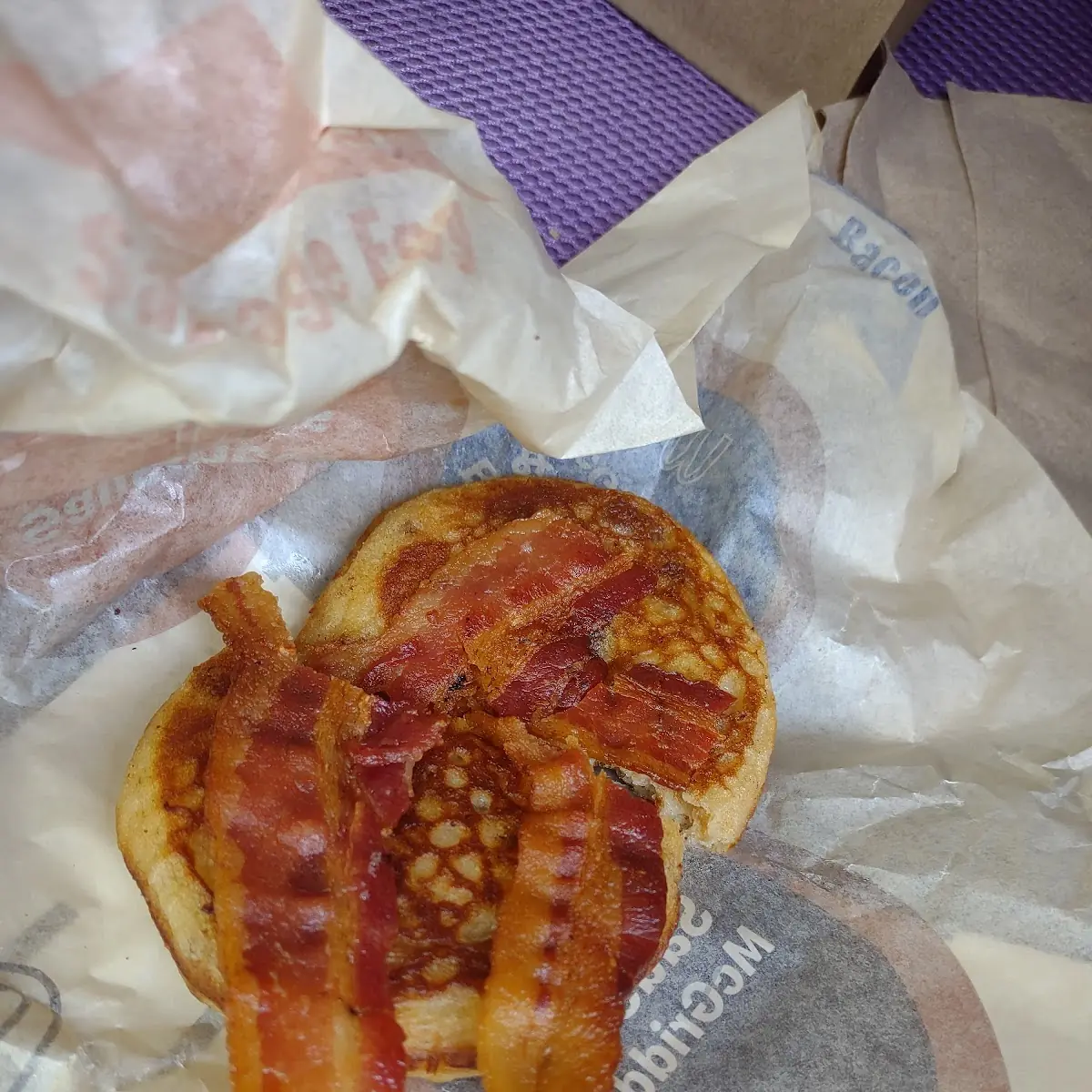 Egg Cheese Bacon Mcgriddle