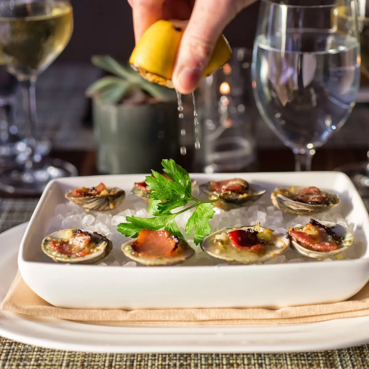 Littleneck Clams Casino
