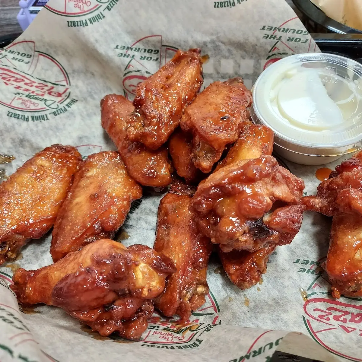 Hot N Honey Chicken Wings with Bleu Cheese