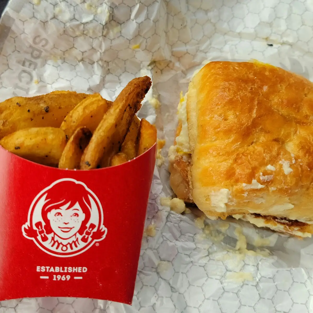 Bacon Egg and Cheese Croissant Sandwich
