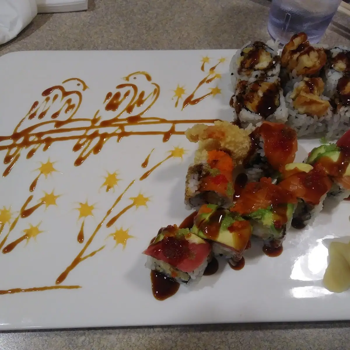 Titanic Roll with Sweet Potato Roll