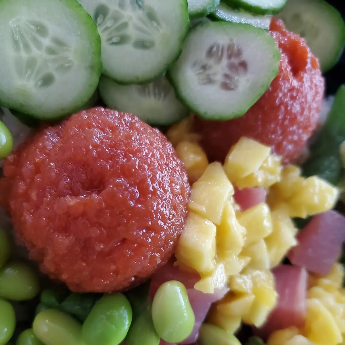 Spicy Tuna Ahi Tuna Edamame Mango