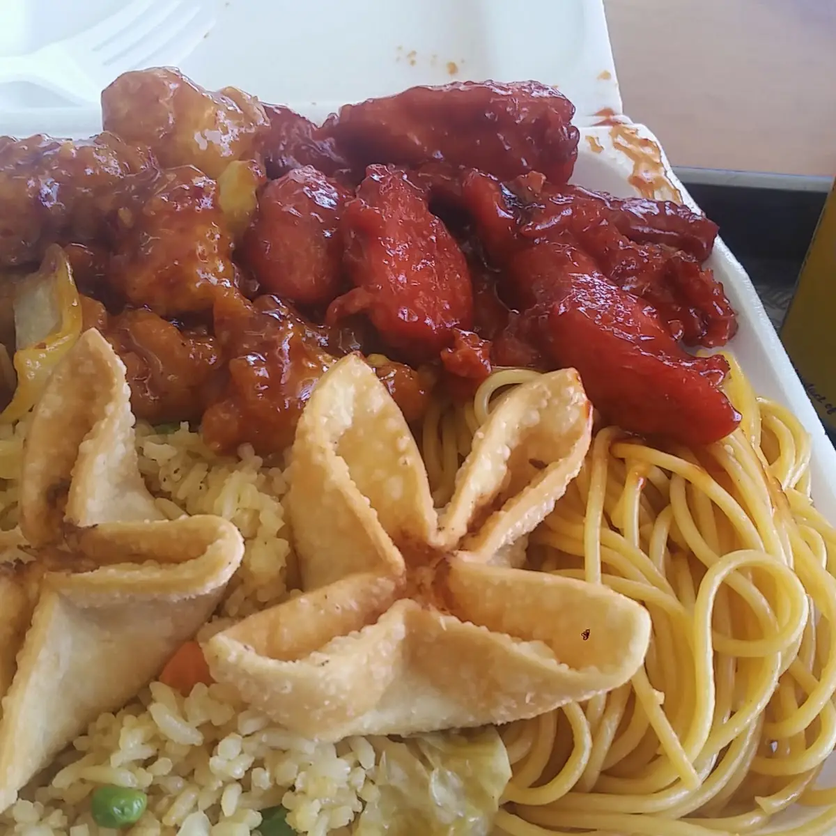 BBQ Chicken Orange Chicken Combo