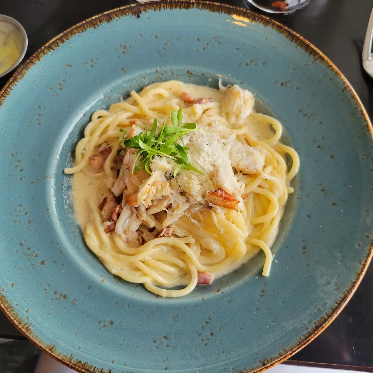 Crab Carbonara Pasta