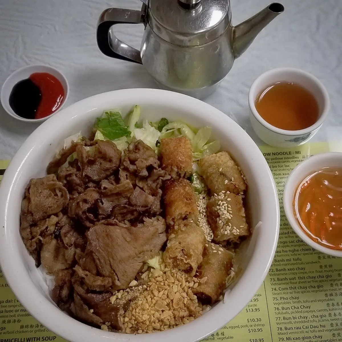 Bun Thit Nuong and Cha Gio