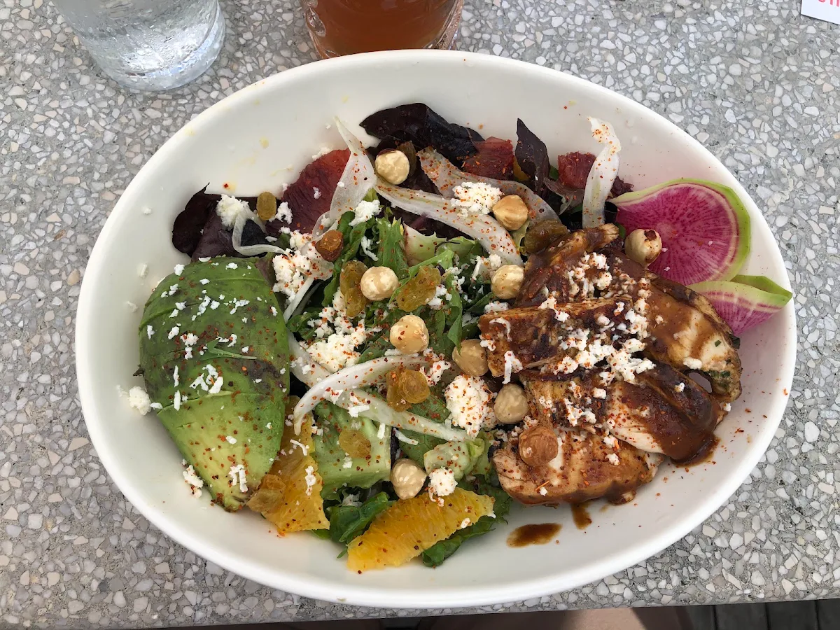 Citrus Salad with Jerk Chicken