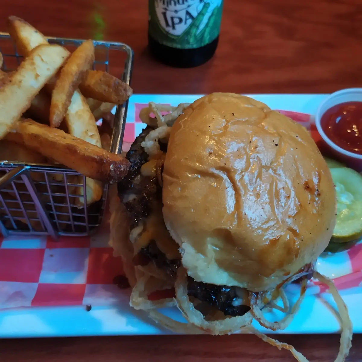 Hamburger with Fries
