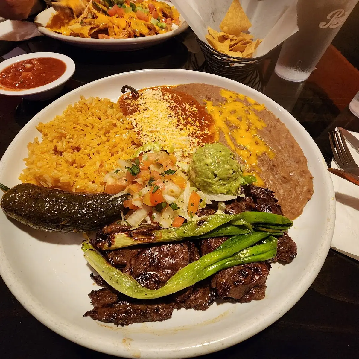 Carne Asada with Chile Relleno