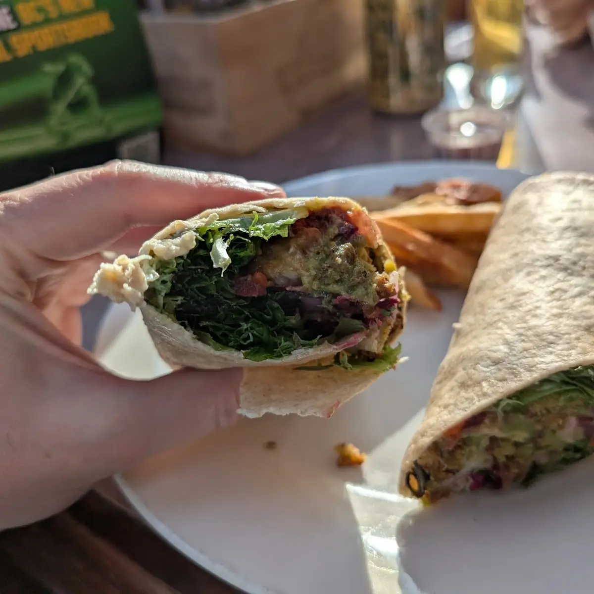 Falafel Wrap, Hummingbird Pub & Family Restaurant