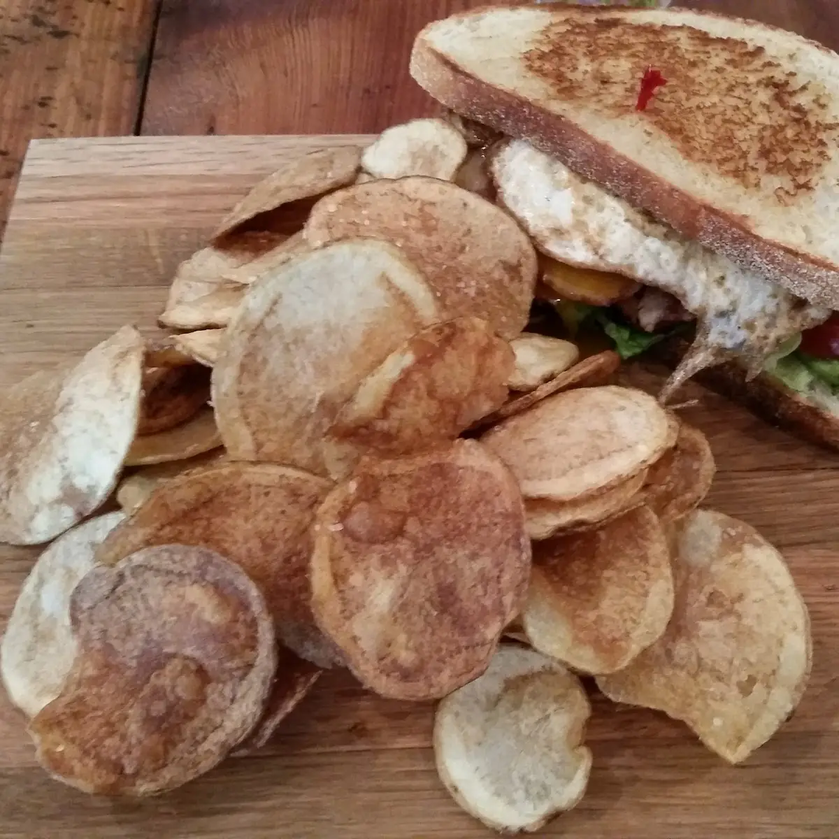 Farmhouse Sandwich and Homemade Chips