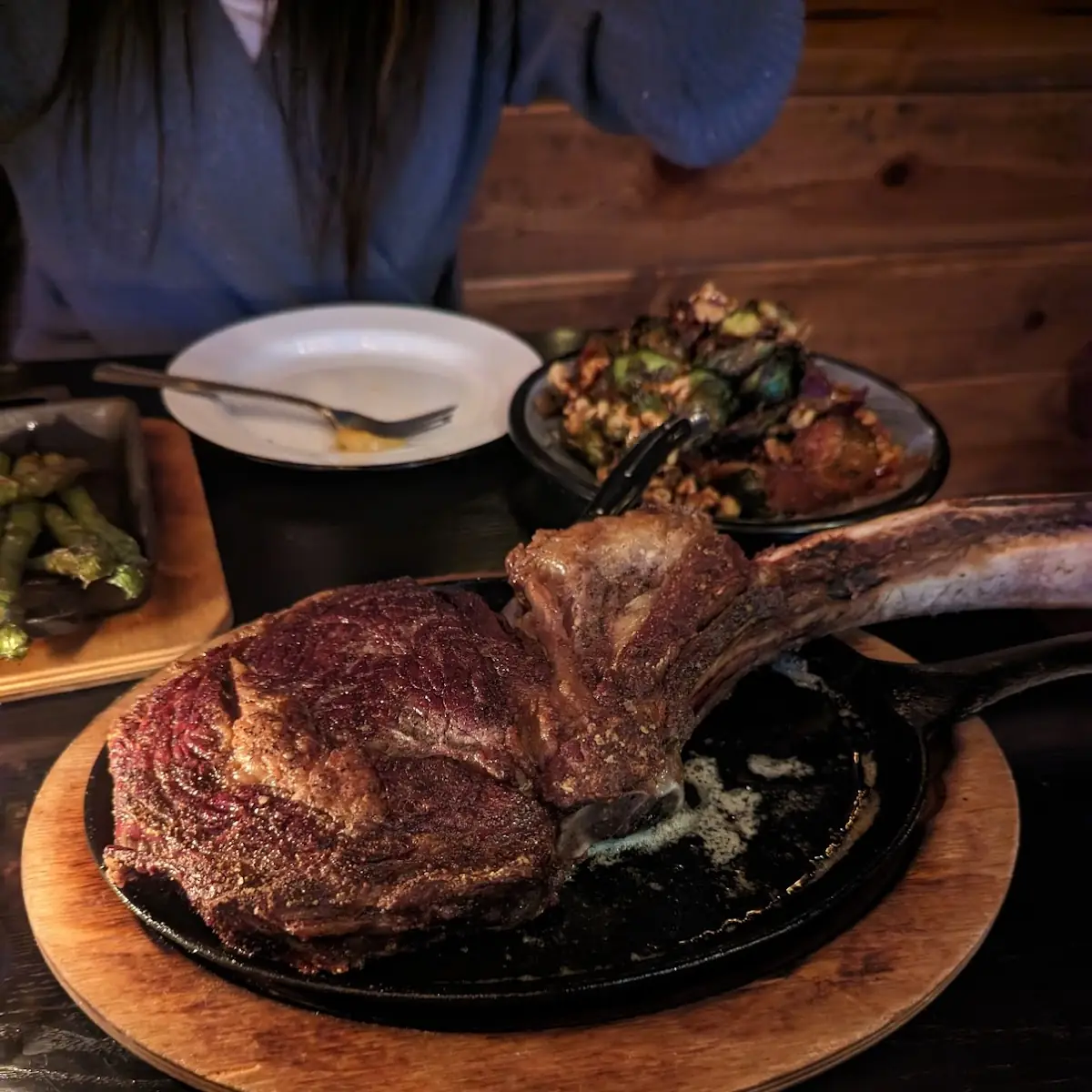 Tomahawk Steak and Cheese Steak