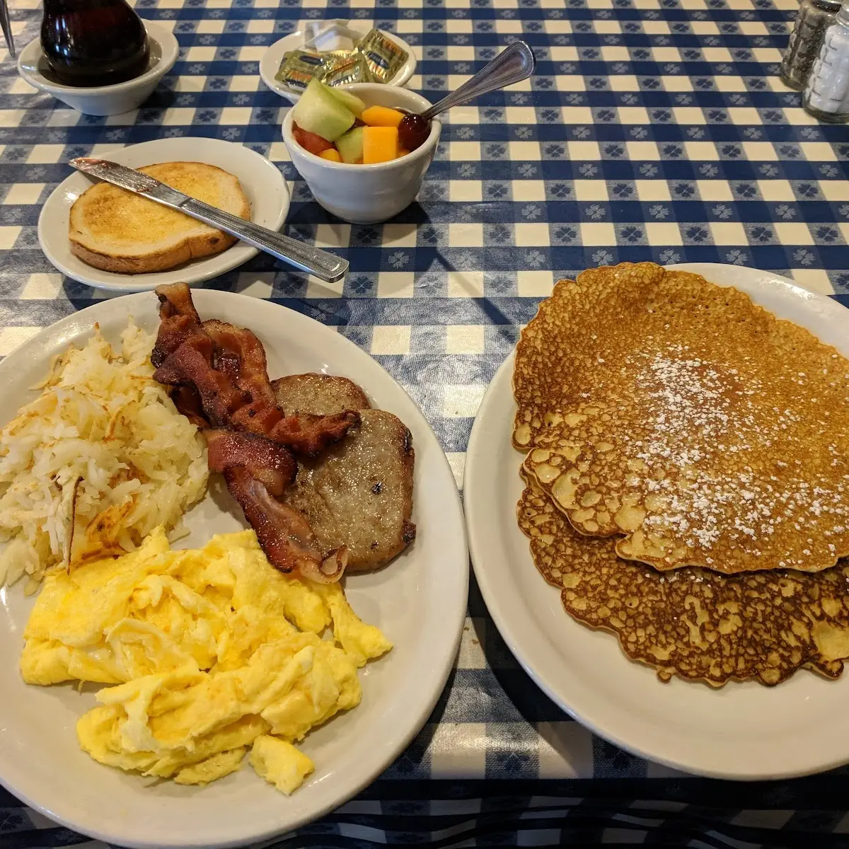 Family Style Breakfast with Imported Real Maple Syrup not Included