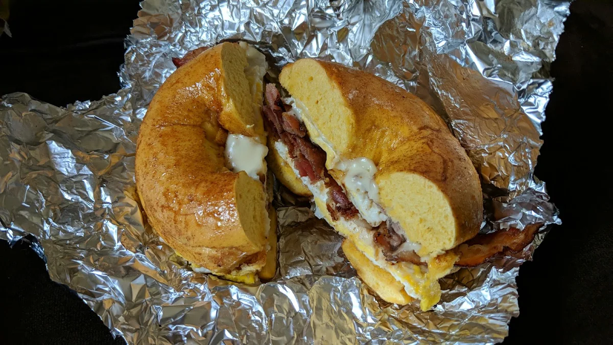 Bacon Egg and Cheese on French Toast Bagel