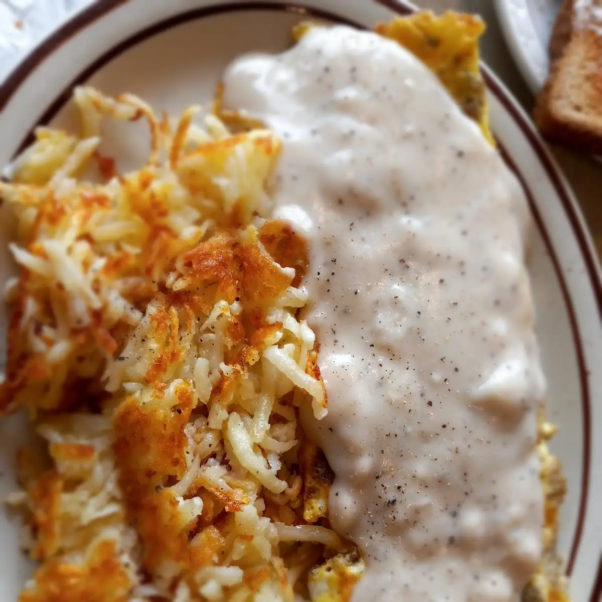 Sausage Gravy Omelette