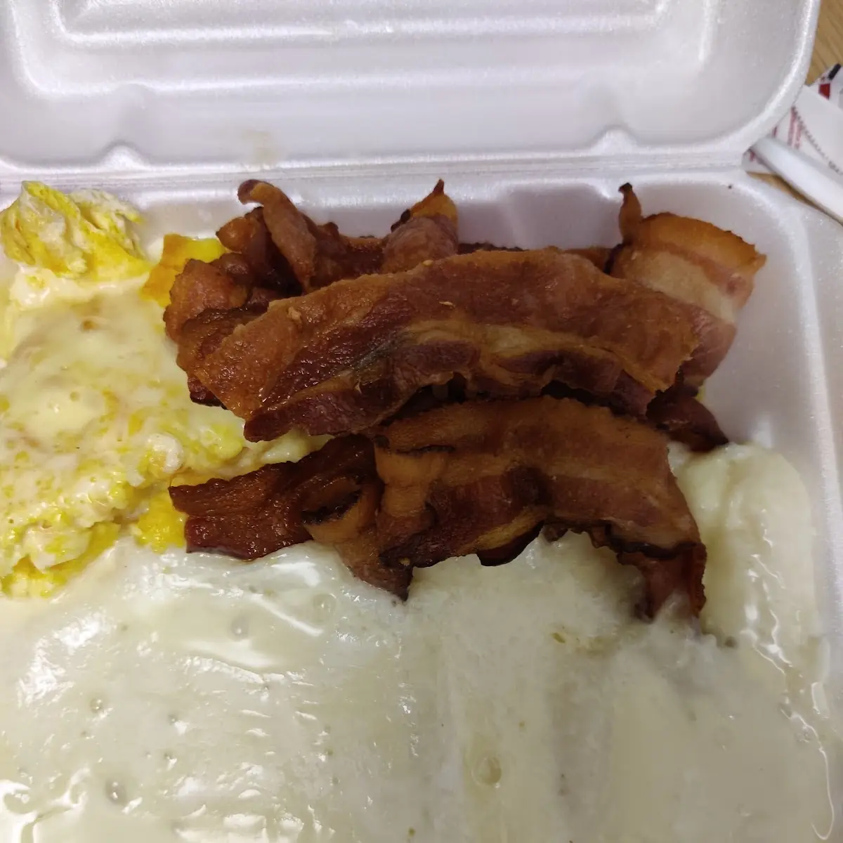 Bacon Eggs Grits