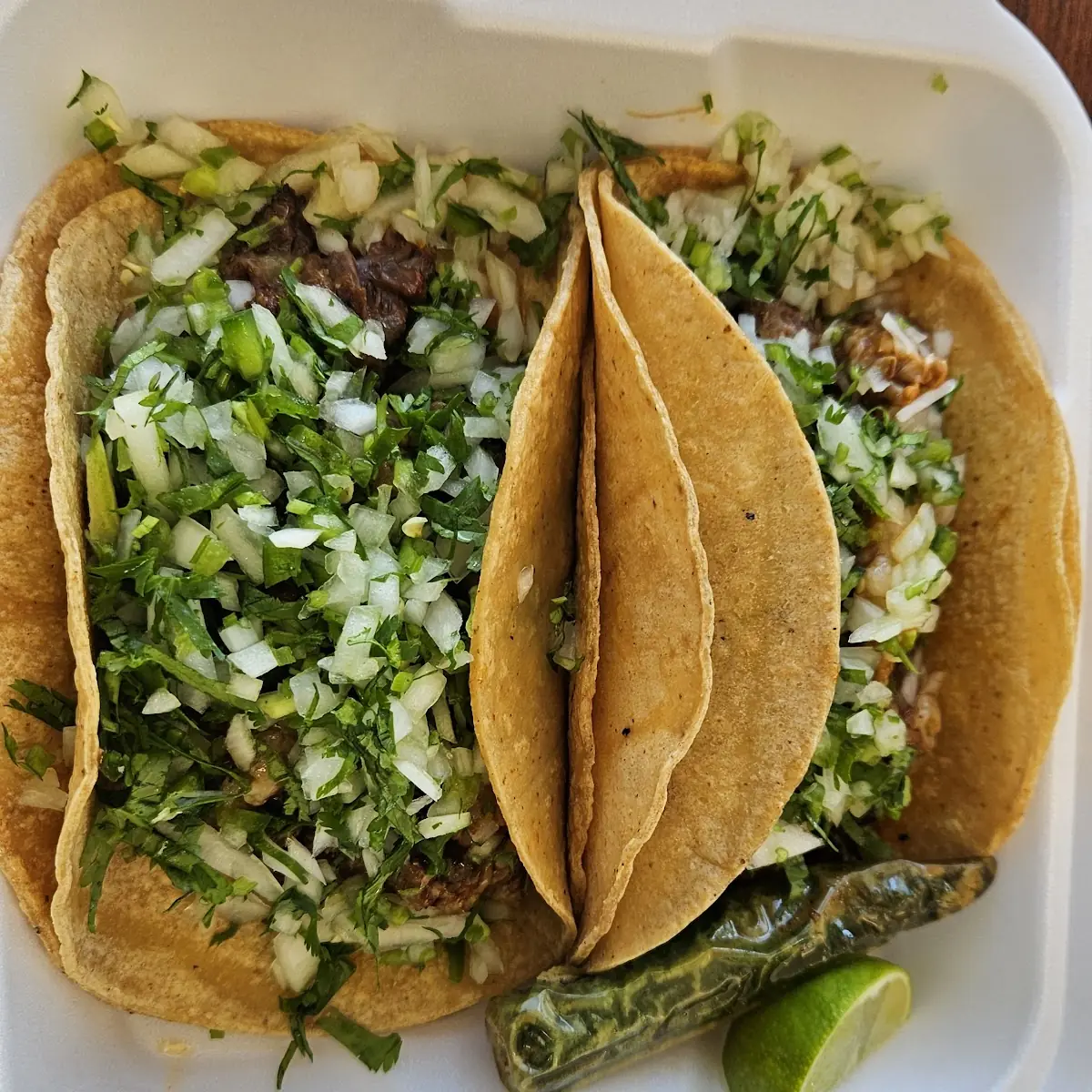 Two Carne Asada Tacos