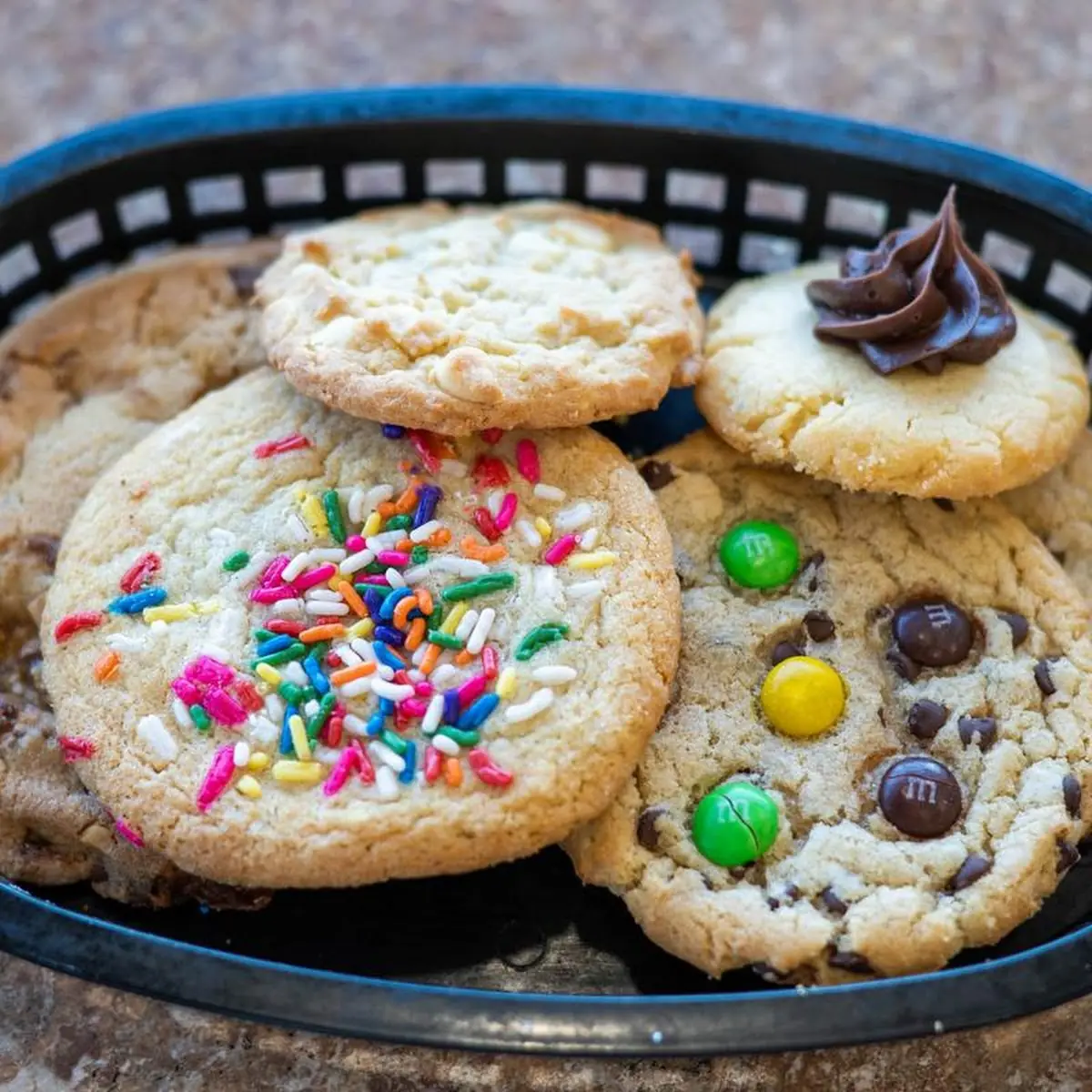 M&M Chocolate Chip Cookie