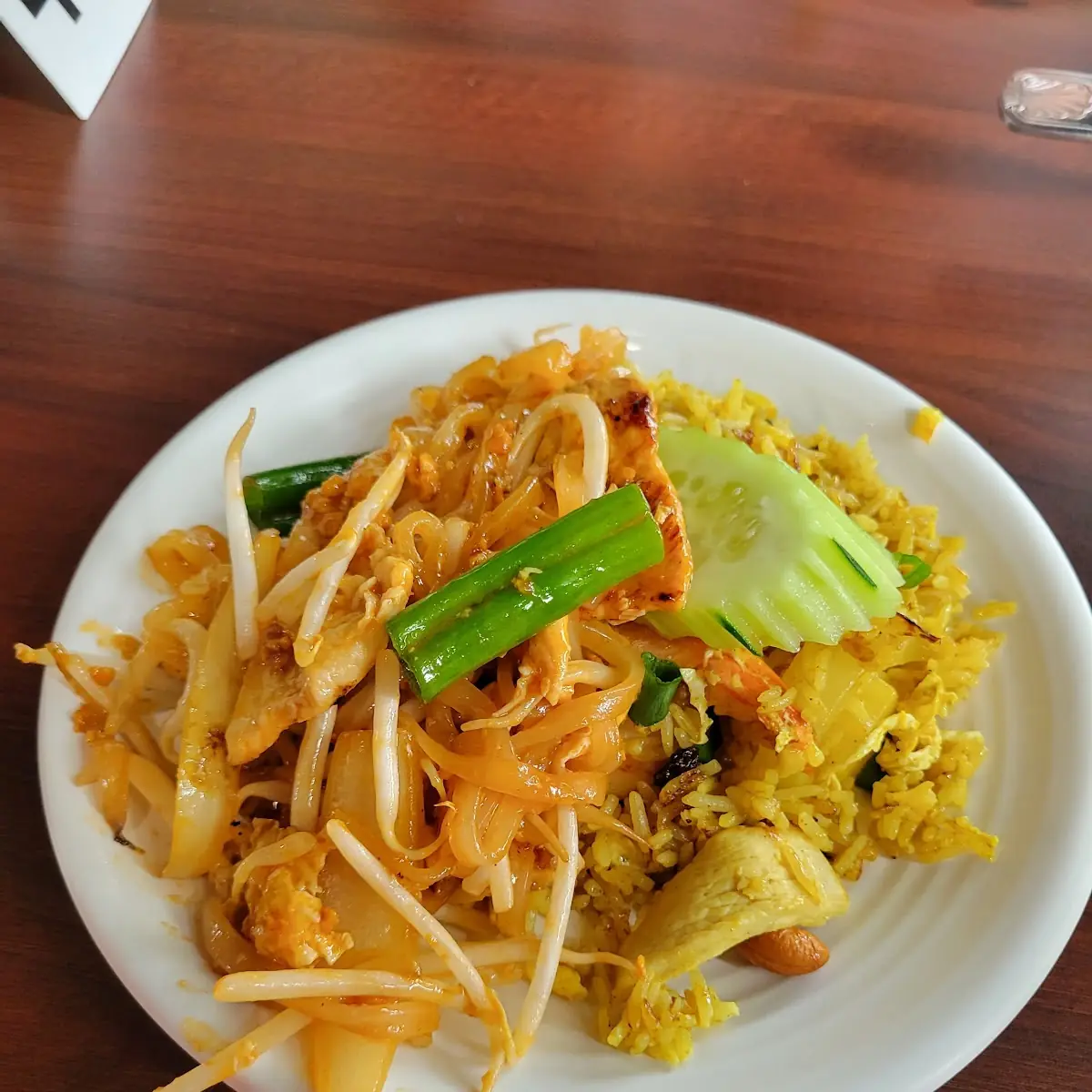 Chicken Pad Thai and the Pineapple Fried Rice