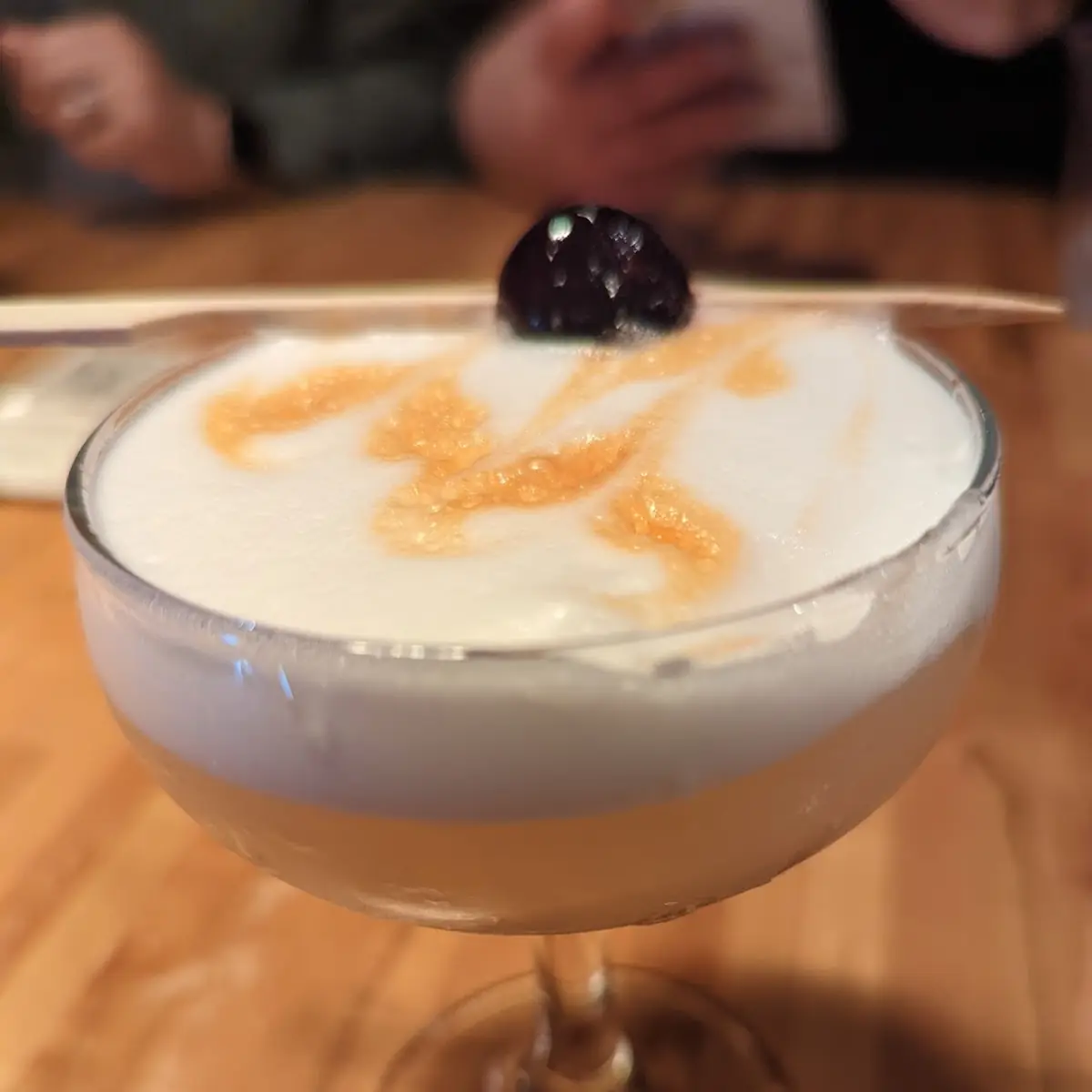 Bourbon Egg White Whiskey Sour