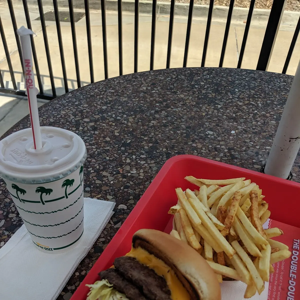 Double Cheeseburger and Fries