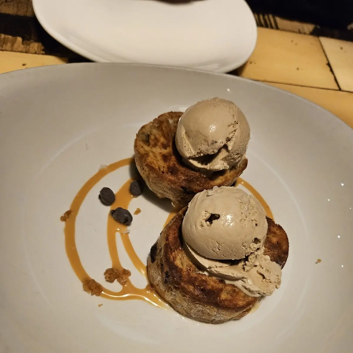 Toffee Croissant Bread Pudding