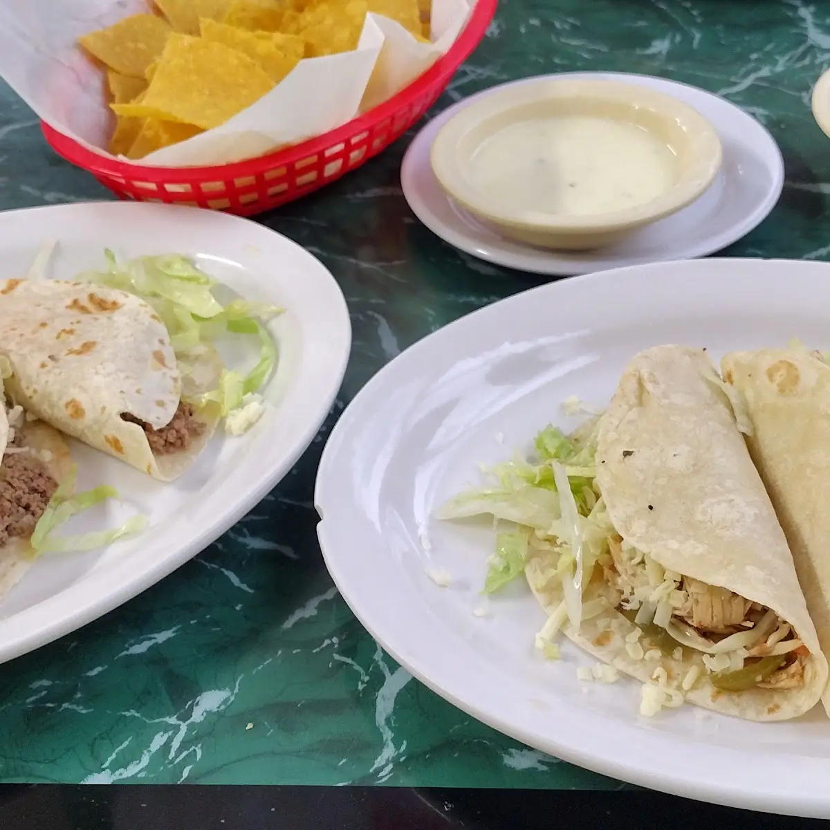 Soft Chicken Tacos Soft Beef Tacos
