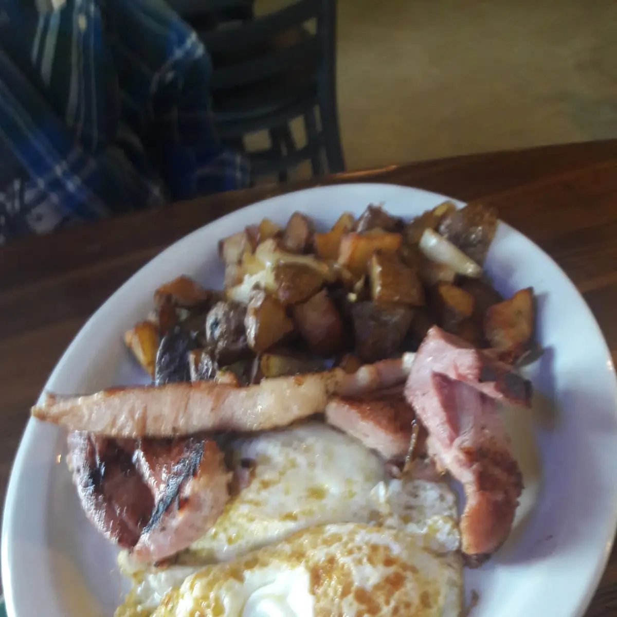 Ham and Eggs with Hash Browns
