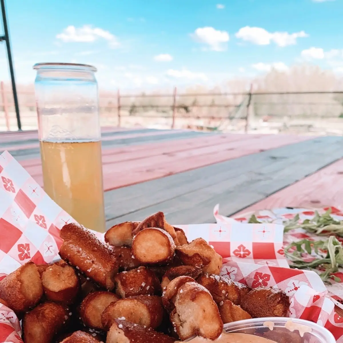 Pretzel Bites and Cheese Dip