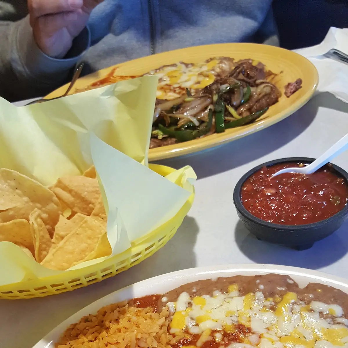 2 Item Combo Cheese Enchilada and Grilled Chicken Soft Taco