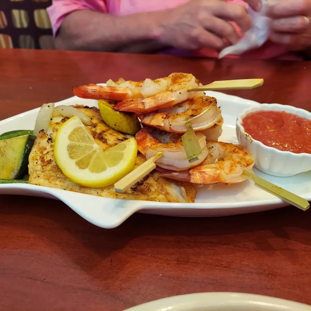 Red Snapper with Jumbo Shrimp