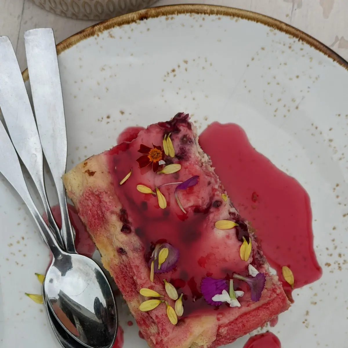 Prickly Pear Cheesecake