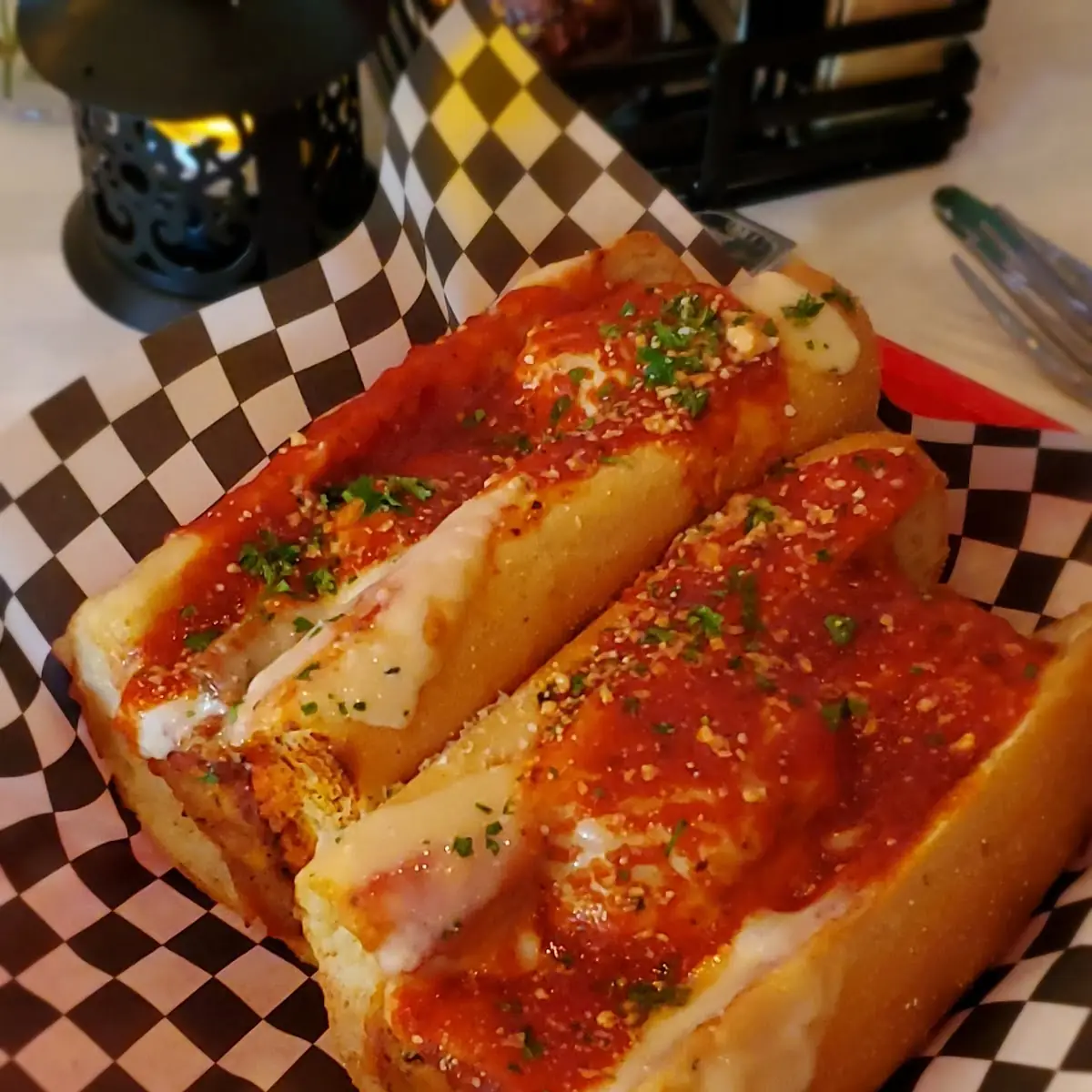 Meatball Parmigiana Hero