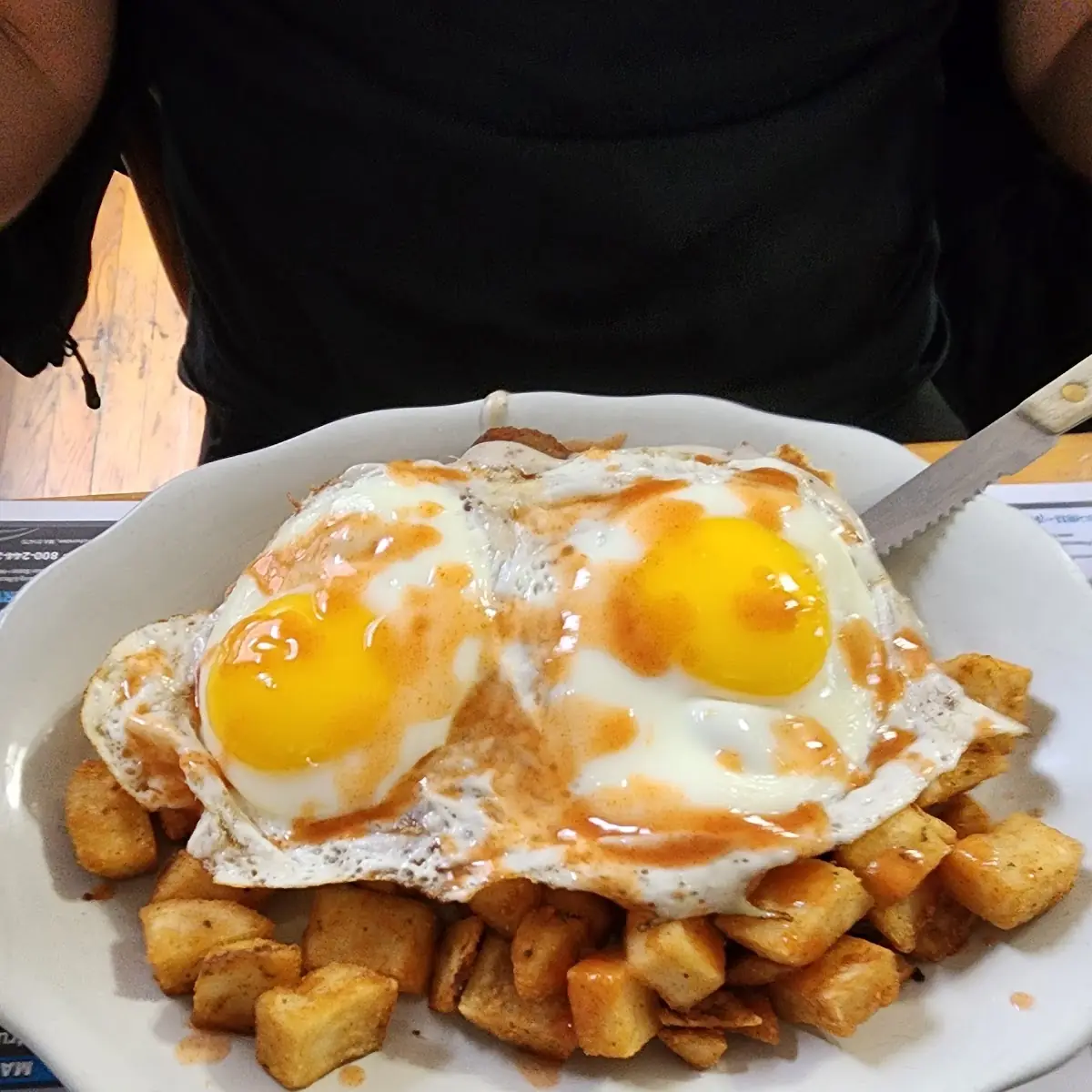 Fried Steak and Eggs