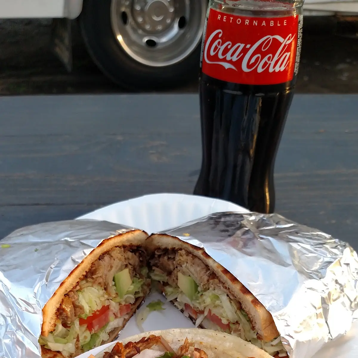 Carnitas Torta and Taco