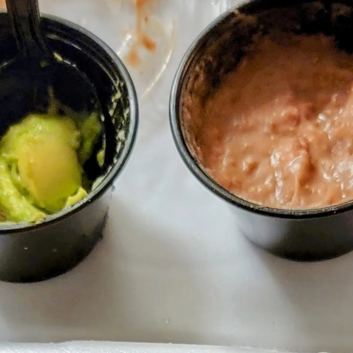 Guacamole and Freshly Made Refried Beans