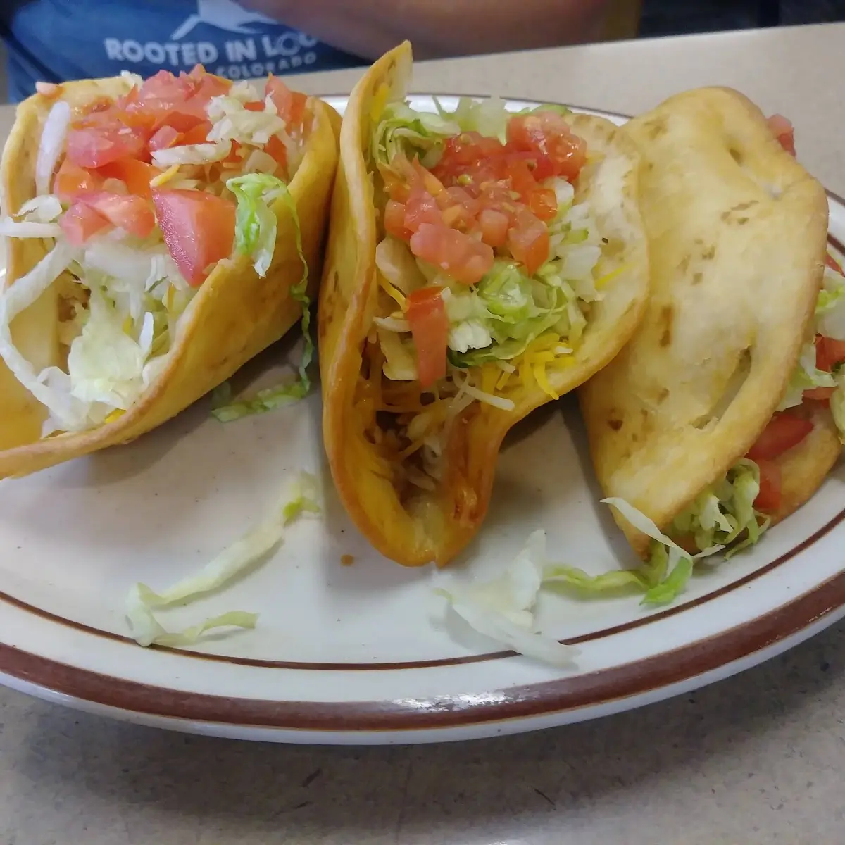 Chicken Tacos on White