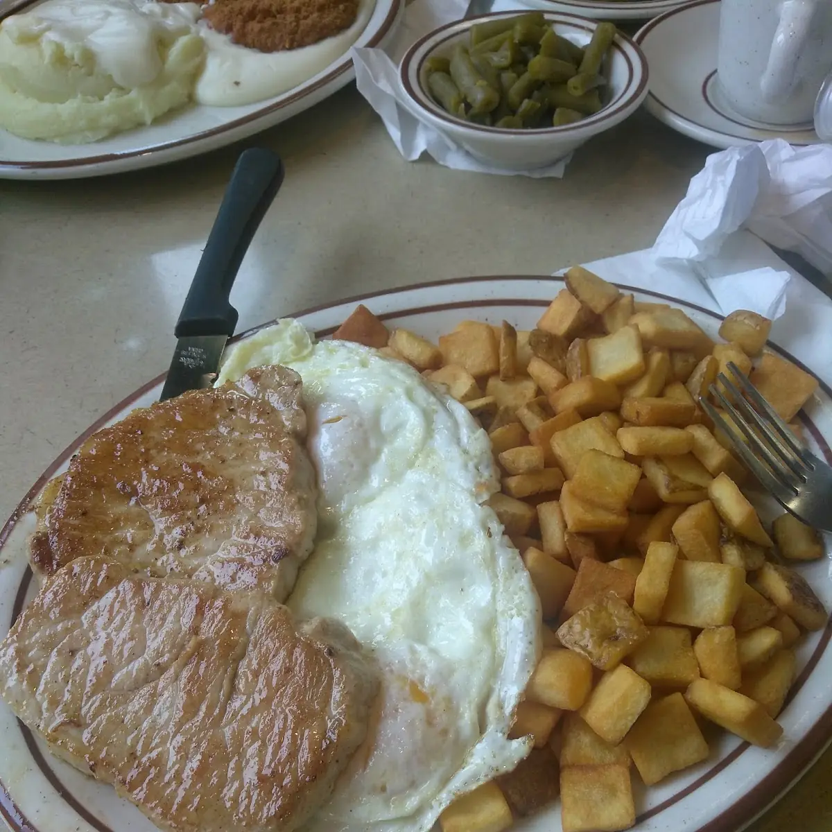 Pork Chop Breakfast