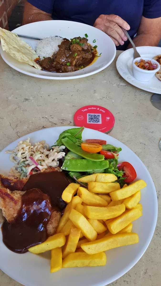 Lamb Chops Chips & Salad, The Vine Hotel